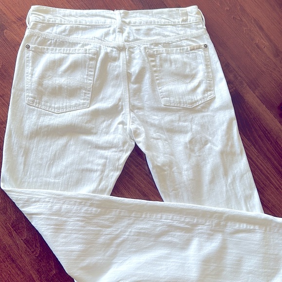 7 For All Mankind White Slimmy Jeans - Picture 9 of 9